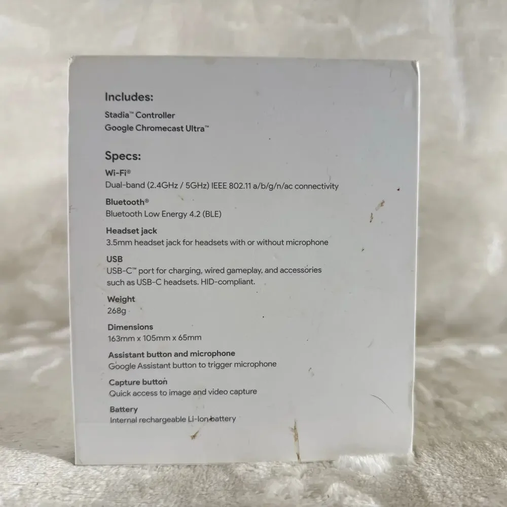 Google Stadia Premiere Edition Controller ONLY - NO CHROMECAST OR CHARGER
